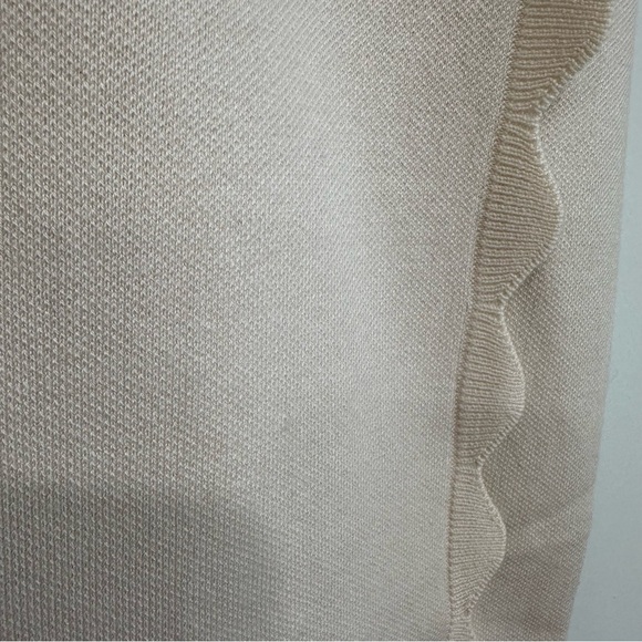 ANDREA IYAMAH ODA Scalloped Knit Skirt Tusk Small Designer Quiet Luxury NWT READ - Picture 6 of 11